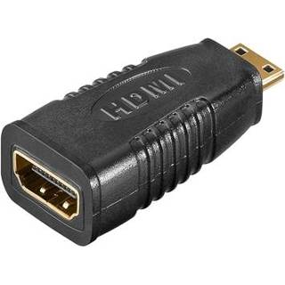 👉 HDMIadapter zwart Goobay HDMI / Mini Adapter - Verguld 4040849688416