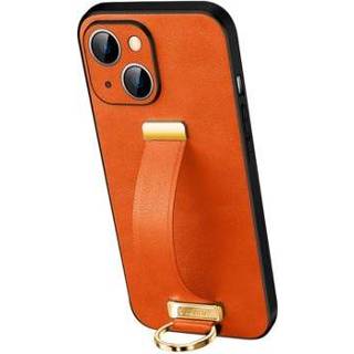 👉 Draagriem oranje Sulada Fashion iPhone 14 Hybrid Hoesje met - 5714122415967