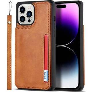 👉 Kickstand bruin IPhone 14 Pro Max Magnetisch Wallet Case - 5714122422187