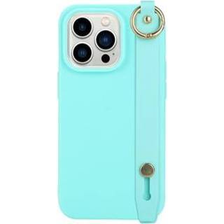 👉 Draagriem blauw baby's Candy Color iPhone 14 Pro Max TPU Hoesje met - Baby 5714122423818