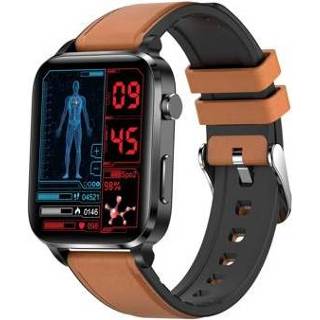 👉 Smartwatch bruin Multifunctionele Waterbestendig F100 - Elegante Band 5714122424983