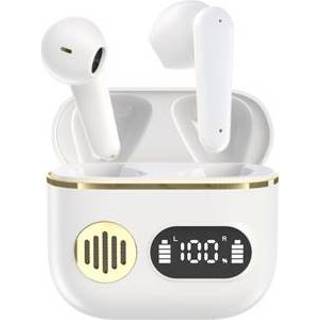 👉 Koptelefoon wit Bluetooth 5.2 met LED-oplaadetui YYK-750 - 5714122425218