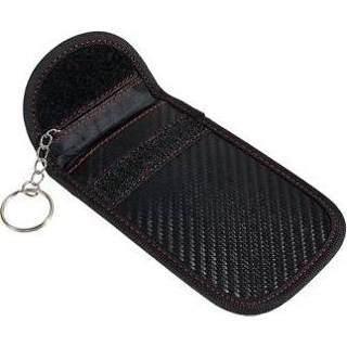 👉 Sleutelhanger zwart carbon fiber Auto / Portemonnee met RFID - 5714122423658