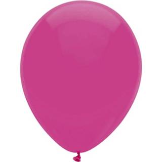 👉 Ballon volwassenen Ballonnen - donkeroze verjaardag/thema feest 100x stuks 29 cm