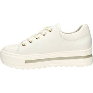 👉 Lage sneakers leer vrouwen wit Gabor 8720251735309