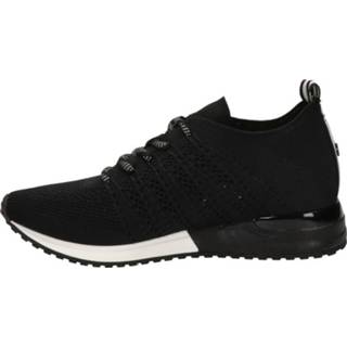 👉 Lage sneakers textiel vrouwen zwart La Strada 8720251752900