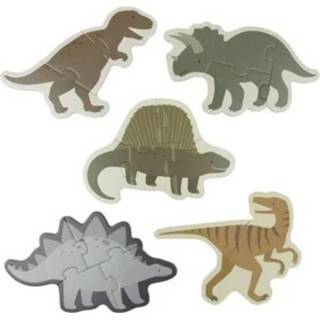 👉 Dinosaurus Multi Color karton kinderen modern A Little Lovely Company Dinosaurussen puzzels 8719715002378