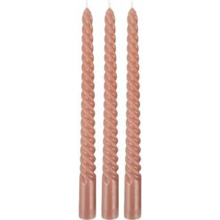 👉 Roze was volwassenen rond modern Faded Pink Pt kaarsenset Swirl 3 stuks-Faded 8714302148187