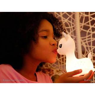 👉 Nachtlamp wit kunststof kinderen modern accu LED lamp aan baby's Dhink nachtlampje Baby Deer oplaadbaar 5404006040759