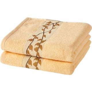 👉 Set van 2 handdoeken Casamaxx Crème/wit