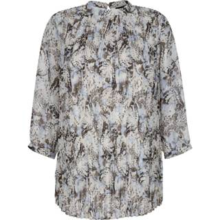 Tuniek van geplisseerd materiaal Komplimente Ecru/Blue stone/Zachtgroen