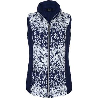 👉 Bodywarmer met bloemenprint Paola Marine/Ecru