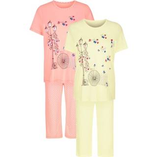 👉 Pyjama's per 2 stuks in vrolijke kleuren Blue Moon Apricot/Geel