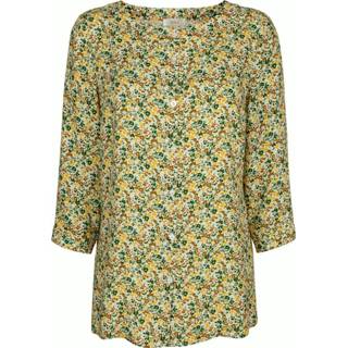 👉 Blouse met bloemenpatroon MONA Groen/Bruin