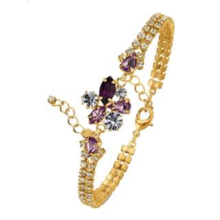 👉 Armband met kristalsteentjes Golden Style Goudkleur