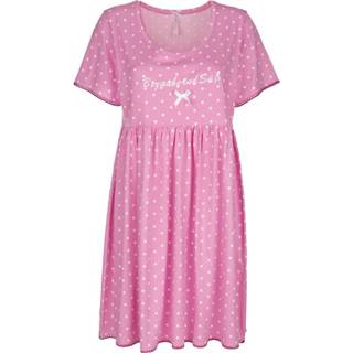 👉 Nachthemd met schattig strikje Louis & Louisa Pink/Wit