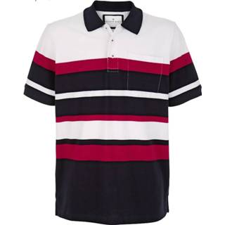 👉 Poloshirt met ingebreid streepdessin Roger Kent Berry/Marine