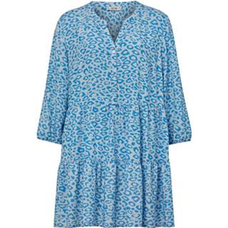 👉 Tuniek met animalprint rondom Angel of Style Ijsblauw/Blauw