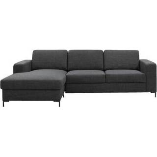 👉 Hoekbank grijs stof Tom Basel - donkergrijs Leen Bakker 8714901818764