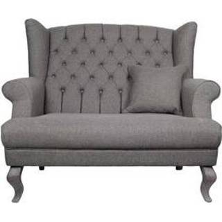 👉 Grijs polyester HSM Collection bank Joly 2-zits - Leen Bakker 8719244416530
