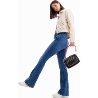 👉 Kleine schoudertas zwart polyurethane vrouwen met borduursels - BLACK U 8445110386446