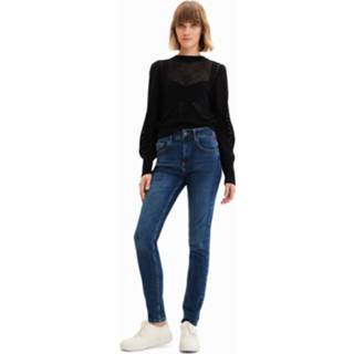 👉 Skinnyjeans blauw elastane vrouwen Push-up skinny jeans - BLUE 36 8445110412039