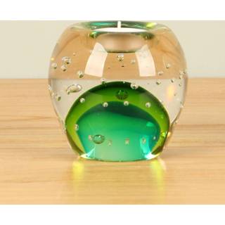 👉 Waxinehouder groen glas groen, ZHX-2006A