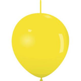 👉 Link-o-Loons Latex ballonnen 32 cm 25 st. - Geel