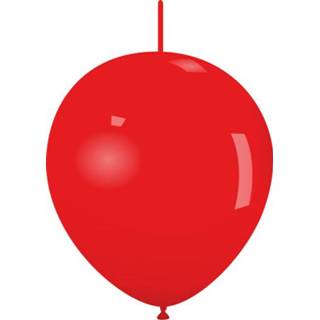 👉 Linkoloon link-o-loons standaard active rood latex ballonnen 32 cm 25 st. - 7434050640672