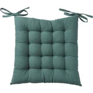 Zitkussen groen katoen - donkergroen 40x40 cm 8716963176776