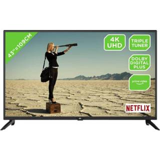 👉 Zwart OK ODL43851UC-TIB led-tv (43 inch / 108 cm, UHD 4K, SMART TV) 4049011173675