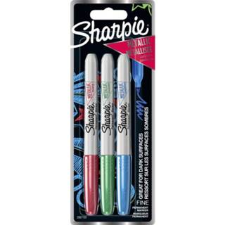 👉 Viltstift active Sharpie 0,9mm MTL Ruby-Emerald-Sapphire blisterà 3 stuks 3026980671037