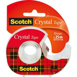 👉 Plakband transparant active Scotch Crystal 600 19mmx25m + afroller