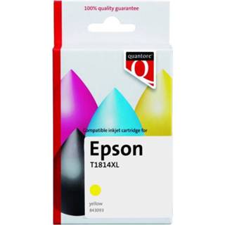 👉 Inktcartridge geel active Quantore Epson 18XL T1814 8712453089670