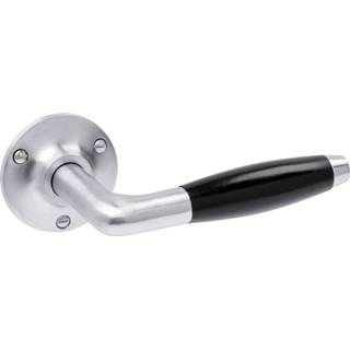 👉 Deurklink nikkel De Oude Klassiek geveerd in mat met rond rozet 9504353664656