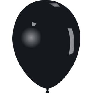 👉 Ballon rond standaard active zwart latex ballonnen 33cm 100 st. - 8019081000207