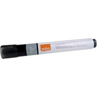 👉 Viltstift zwart active Nobo whiteboard Liquid ink drymarker schuin 4mm 5028252612876