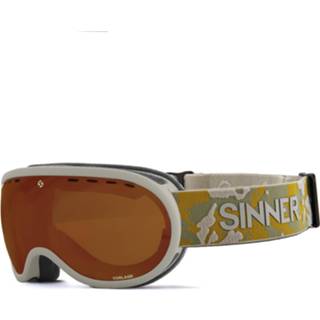 👉 Skibril grijs oranje s active VORLAGE - MAT LICHTGRIJS LENS kopen? | SINNER 8715999195119