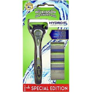 👉 Mes Wilkinson Sword Hydro 5 Sensitive Mesjes met houder incl 4 scheermesjes 4027800802821