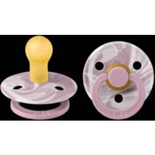 👉 Speen wit grijs BiBS - De Lux Pacifier One Size Fopspeen 2 stuks Heather White 5713795236602