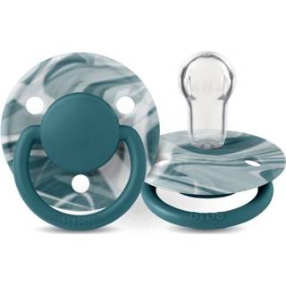 👉 Speen wit grijs BiBS - De Lux Pacifier One Size Fopspeen 2 stuks Forest Lake White 5713795236572
