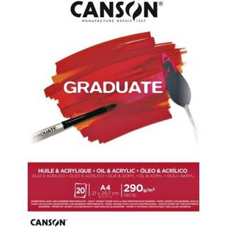 👉 Active Olie Acrylblok Canson Graduate A4 290gr 20vel 3148950021236