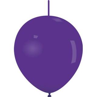 👉 Link-o-Loons Latex ballonnen 32 cm 25 st. - Paars