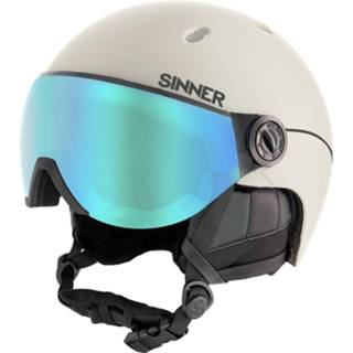 👉 Skihelm grijs active TITAN VISOR - MAT LICHT kopen? | SINNER