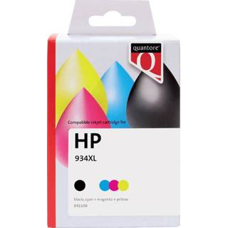 👉 Inktcartridge zwart active Quantore alternatief tbv HP X4E14AE 934XL 935XL 3 kleuren 8712453082381