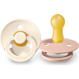👉 Speen wit BiBS - Colour Collection Stage 3 Fopspeen 18+ maanden 2 stuks Ivory / Blush 5713795202096