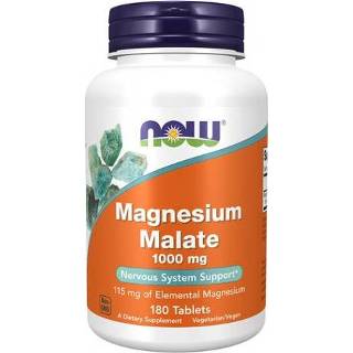 👉 Magnesium NOW Foods Malate 1000 mg 180 tabletten