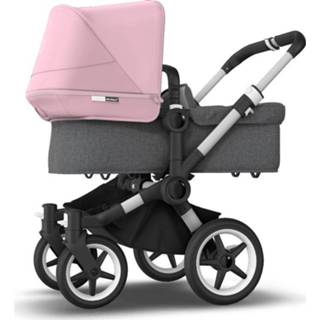 👉 Kinderwagen single roze kinderen Donkey 3 Mono met stoel en wieg 8717447415459
