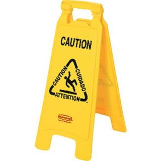 👉 Waarschuwingsbordje geel active Waarschuwingsbord wet floor caution 67x28x4cm