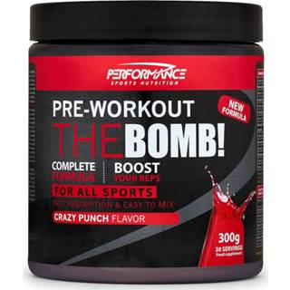 👉 The Bomb Pre-Workout (Crazy Punch - 300 gram) PERFORMANCE SPORTS NUTRITION 8717056275567